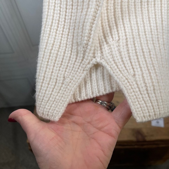 NWT Stockholm Atelier & Other Stories – Wool Mock Neck Sweater – Cream – Size M - Picture 4 of 14